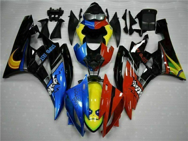 ABS 2006-2007 Yellow Blue Red Yamaha YZF R6 Motorcycle Fairings Kit UK