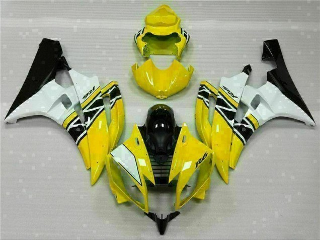 ABS 2006-2007 Yellow White Black Yamaha YZF R6 Motorcylce Fairings UK ABS 2006-2007 Yellow White Black Yamaha YZF R6 Motorcylce Fairings UK