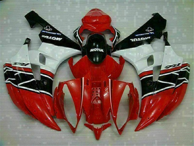 ABS 2006-2007 Red White Yamaha YZF R6 Motorcycle Fairings UK ABS 2006-2007 Red White Yamaha YZF R6 Motorcycle Fairings UK