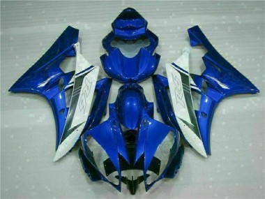 ABS 2006-2007 Blue White Yamaha YZF R6 Bike Fairings UK