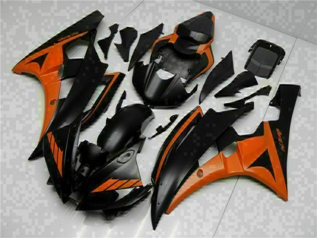 ABS 2006-2007 Orange Black Yamaha YZF R6 Bike Fairing UK ABS 2006-2007 Orange Black Yamaha YZF R6 Bike Fairing UK