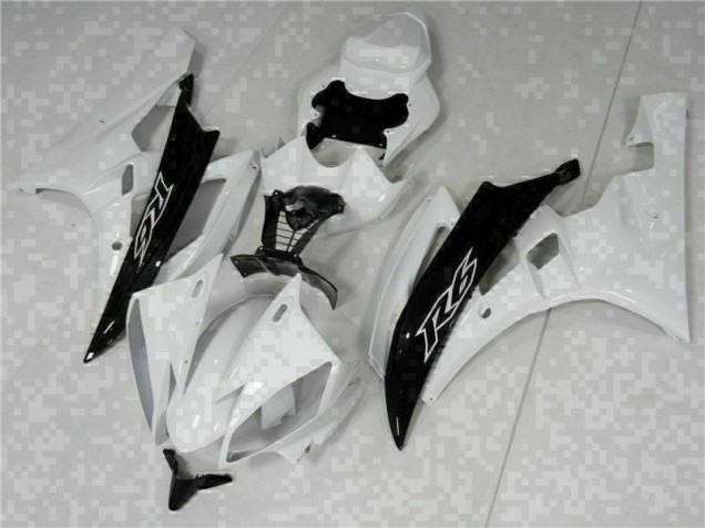 ABS 2006-2007 White Black Yamaha YZF R6 Bike Fairings UK ABS 2006-2007 White Black Yamaha YZF R6 Bike Fairings UK