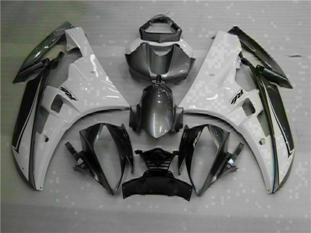 ABS 2006-2007 White Silver Yamaha YZF R6 Moto Fairings UK