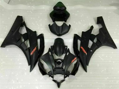 ABS 2006-2007 Black Yamaha YZF R6 Replacement Fairings UK