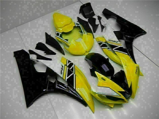 ABS 2006-2007 Yellow Black Yamaha YZF R6 Motorcycle Fairing Kit UK ABS 2006-2007 Yellow Black Yamaha YZF R6 Motorcycle Fairing Kit UK