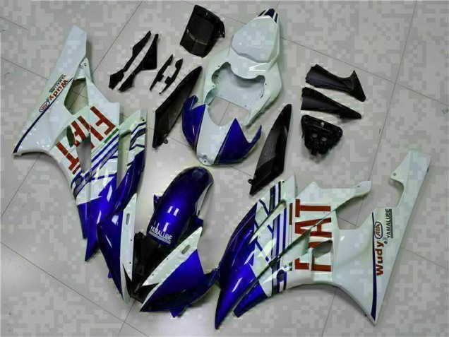 ABS 2006-2007 White Blue Yamaha YZF R6 Bike Fairings & Bodywork UK ABS 2006-2007 White Blue Yamaha YZF R6 Bike Fairings & Bodywork UK