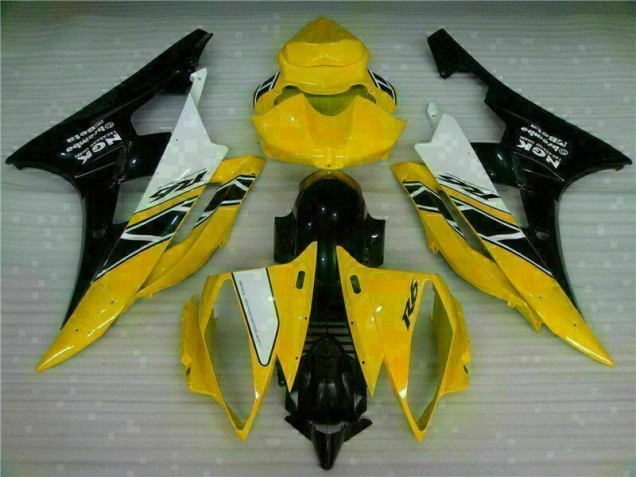 ABS 2006-2007 Yellow Black Yamaha YZF R6 Motorbike Fairing UK ABS 2006-2007 Yellow Black Yamaha YZF R6 Motorbike Fairing UK