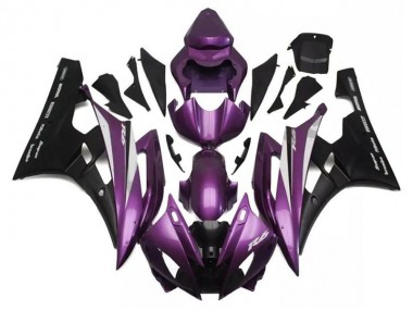 ABS 2006-2007 Purple Black Yamaha YZF R6 Motorcylce Fairings UK