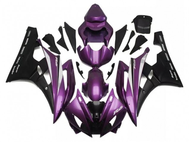 ABS 2006-2007 Purple Black Yamaha YZF R6 Motorcylce Fairings UK ABS 2006-2007 Purple Black Yamaha YZF R6 Motorcylce Fairings UK