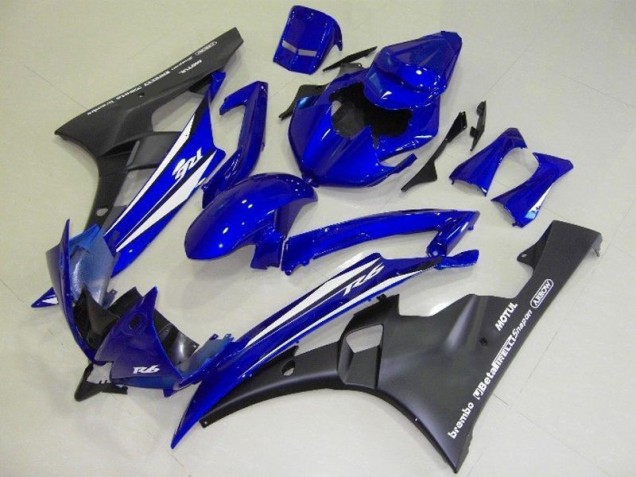 ABS 2006-2007 Blue Black Yamaha YZF R6 Motorcyle Fairings UK ABS 2006-2007 Blue Black Yamaha YZF R6 Motorcyle Fairings UK