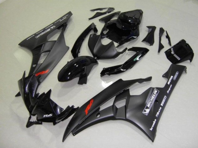 ABS 2006-2007 Black Yamaha YZF R6 Bike Fairings UK ABS 2006-2007 Black Yamaha YZF R6 Bike Fairings UK