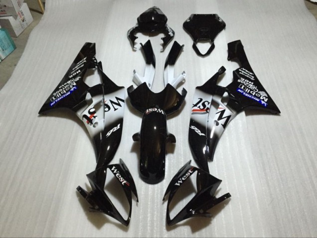 ABS 2006-2007 Glossy Black Yamaha YZF R6 Bike Fairing UK