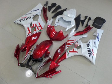 ABS 2006-2007 Red Fiat Yamaha YZF R6 Motorcyle Fairings UK