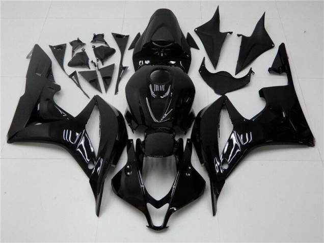 ABS 2007-2008 Glossy Black Honda CBR600RR Bike Fairings UK ABS 2007-2008 Glossy Black Honda CBR600RR Bike Fairings UK