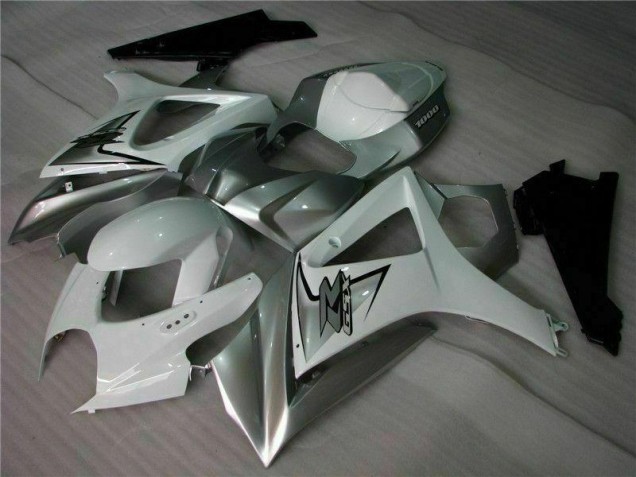 ABS 2007-2008 Silver White Suzuki GSXR 1000 K7 Motorbike Fairing UK ABS 2007-2008 Silver White Suzuki GSXR 1000 K7 Motorbike Fairing UK