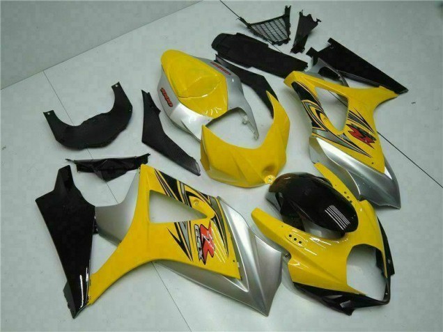 ABS 2007-2008 Yellow Suzuki GSXR 1000 K7 Bike Fairing Kit UK ABS 2007-2008 Yellow Suzuki GSXR 1000 K7 Bike Fairing Kit UK