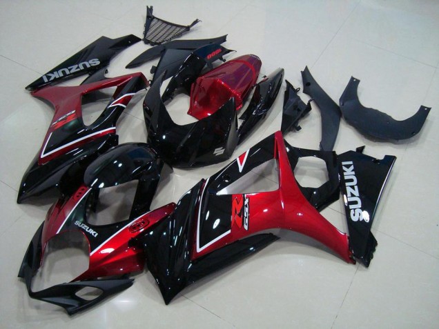 ABS 2007-2008 Red Black Suzuki GSXR 1000 K7 Moto Fairings UK ABS 2007-2008 Red Black Suzuki GSXR 1000 K7 Moto Fairings UK