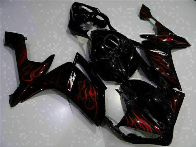ABS 2007-2008 Black Yamaha YZF R1 Motorcylce Fairings UK