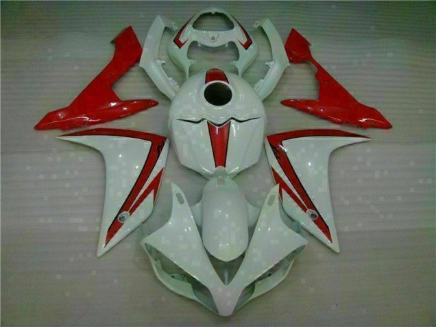 ABS 2007-2008 White Red Yamaha YZF R1 Motorbike Fairing UK ABS 2007-2008 White Red Yamaha YZF R1 Motorbike Fairing UK