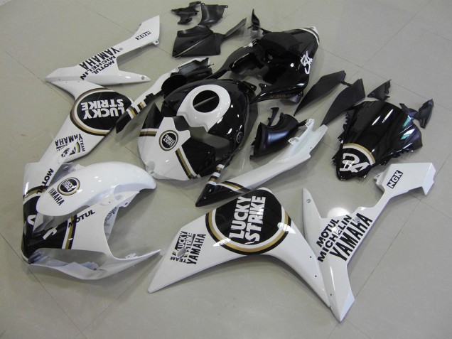 ABS 2007-2008 Black Lucky Strike Yamaha YZF R1 Moto Fairings UK ABS 2007-2008 Black Lucky Strike Yamaha YZF R1 Moto Fairings UK