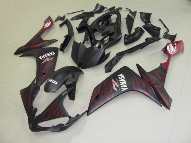 ABS 2007-2008 Matte Red Flame Yamaha YZF R1 Motor Bike Fairings UK ABS 2007-2008 Matte Red Flame Yamaha YZF R1 Motor Bike Fairings UK