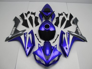 ABS 2007-2008 Blue White Yamaha YZF R1 Bike Fairing Kit UK
