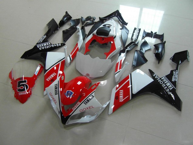 ABS 2007-2008 Red White Stickers Yamaha YZF R1 Motorbike Fairing Kits UK ABS 2007-2008 Red White Stickers Yamaha YZF R1 Motorbike Fairing Kits UK