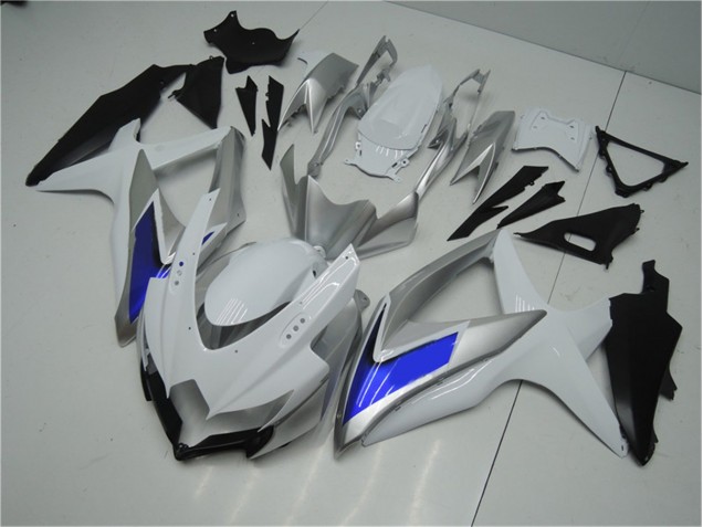 ABS 2008-2010 White Silver Blue Suzuki GSXR 600/750 Motorcycle Fairings Kit UK ABS 2008-2010 White Silver Blue Suzuki GSXR 600/750 Motorcycle Fairings Kit UK