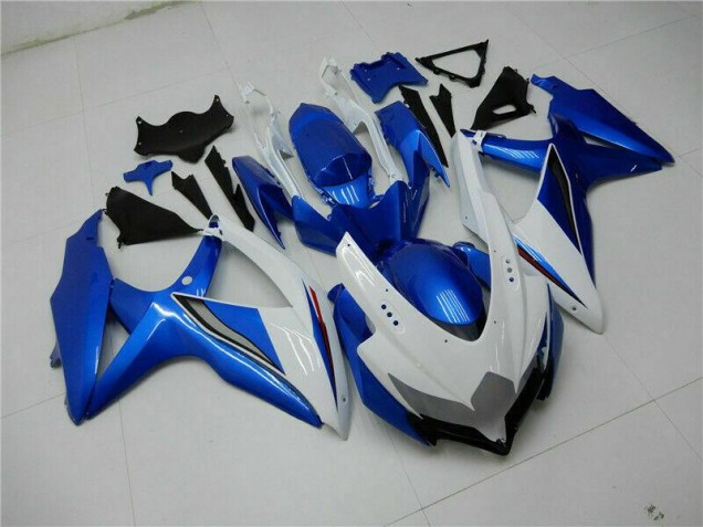 ABS 2008-2010 Blue White Suzuki GSXR 600/750 Bike Fairing UK ABS 2008-2010 Blue White Suzuki GSXR 600/750 Bike Fairing UK