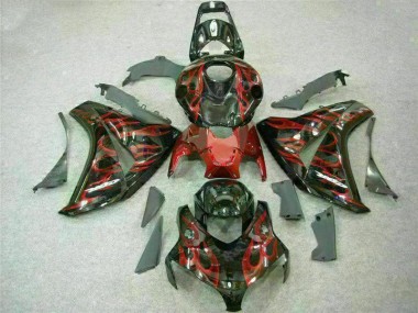 ABS 2008-2011 Red Flame Honda CBR1000RR Motorbike Fairing UK