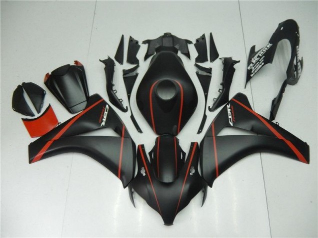 ABS 2008-2011 Matte Black Red Honda CBR1000RR Motorcycle Fairing UK ABS 2008-2011 Matte Black Red Honda CBR1000RR Motorcycle Fairing UK