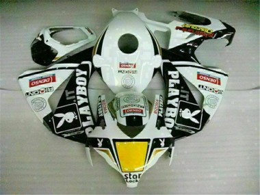 ABS 2008-2011 White Black Playboy Honda CBR1000RR Motorbike Fairing UK