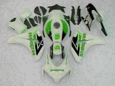ABS 2008-2011 Green White Honda CBR1000RR Motorcycle Fairings Kit UK