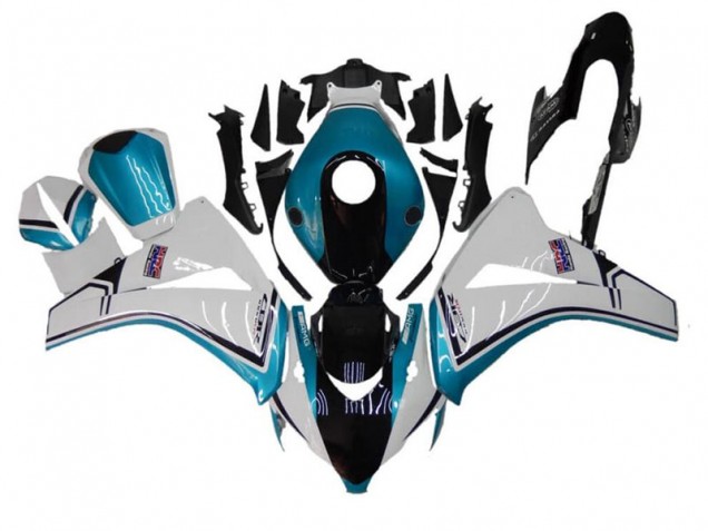 ABS 2008-2011 Blue White Black Honda CBR1000RR Replacement Fairings UK