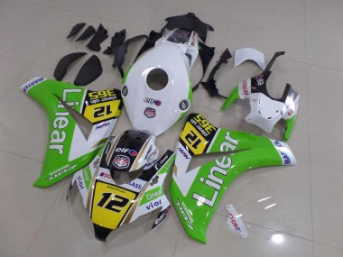 ABS 2008-2011 Green Linear 12 Honda CBR1000RR Moto Fairings UK