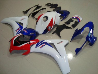 ABS 2008-2011 White Blue Red HRC Honda CBR1000RR Motorcycle Fairings Kit UK