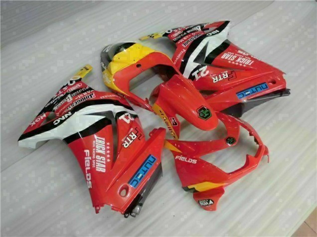 ABS 2008-2012 Red Yellow Kawasaki EX250 Motorcycle Fairing Kit UK ABS 2008-2012 Red Yellow Kawasaki EX250 Motorcycle Fairing Kit UK