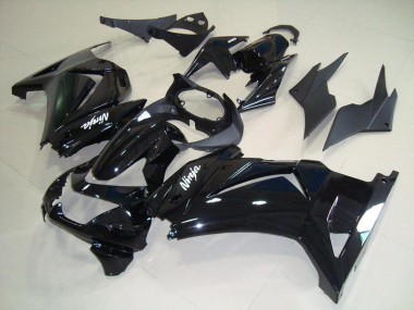 ABS 2008-2012 Glossy Black Kawasaki ZX250R Replacement Fairings UK