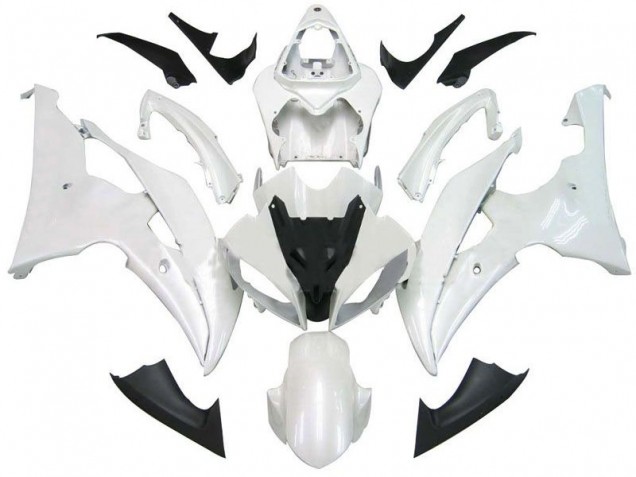 ABS 2008-2016 Pearl White Yamaha YZF R6 Bike Fairings UK ABS 2008-2016 Pearl White Yamaha YZF R6 Bike Fairings UK