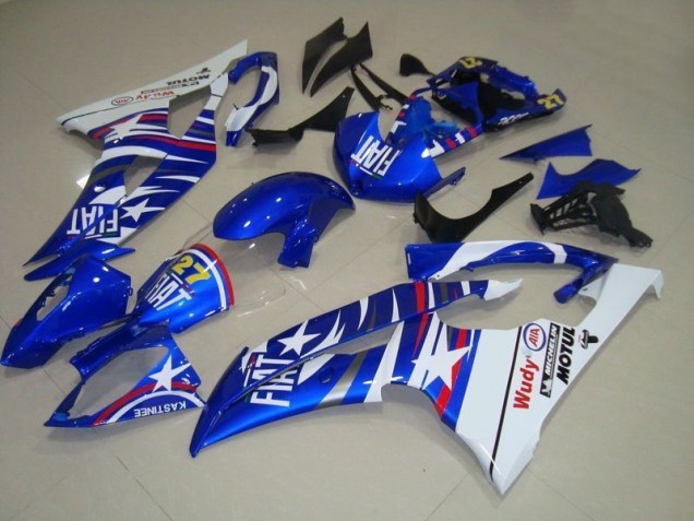 ABS 2008-2016 Blue White Fiat 27 Red Wudy Yamaha YZF R6 Motorcycle Fairings Kits UK ABS 2008-2016 Blue White Fiat 27 Red Wudy Yamaha YZF R6 Motorcycle Fairings Kits UK