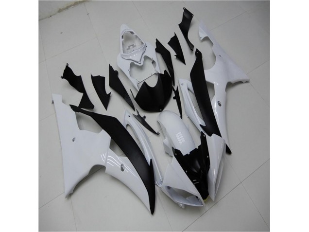 ABS 2008-2016 White Black Yamaha YZF R6 Bike Fairings & Bodywork UK