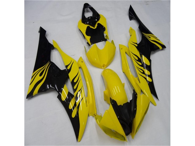 ABS 2008-2016 Yellow Black Yamaha YZF R6 Motorcycle Replacement Fairings UK ABS 2008-2016 Yellow Black Yamaha YZF R6 Motorcycle Replacement Fairings UK