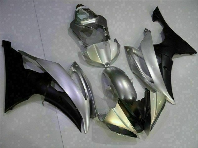 ABS 2008-2016 Silver Black Yamaha YZF R6 Motor Fairings UK ABS 2008-2016 Silver Black Yamaha YZF R6 Motor Fairings UK