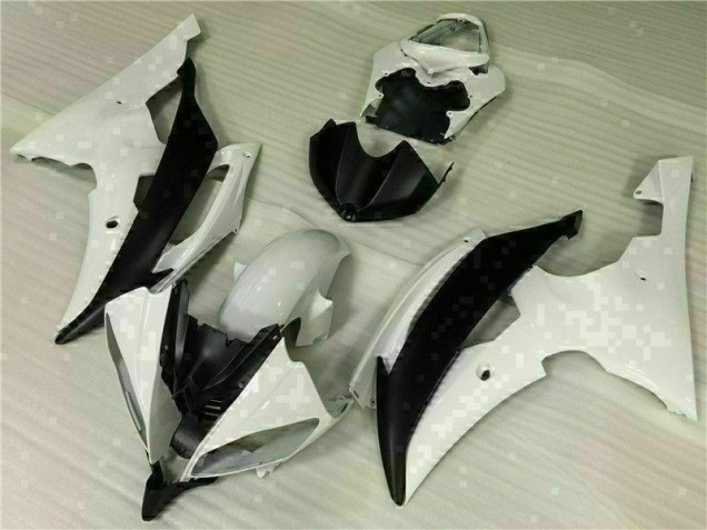 ABS 2008-2016 White Black Yamaha YZF R6 Motorcycle Fairings Kit UK