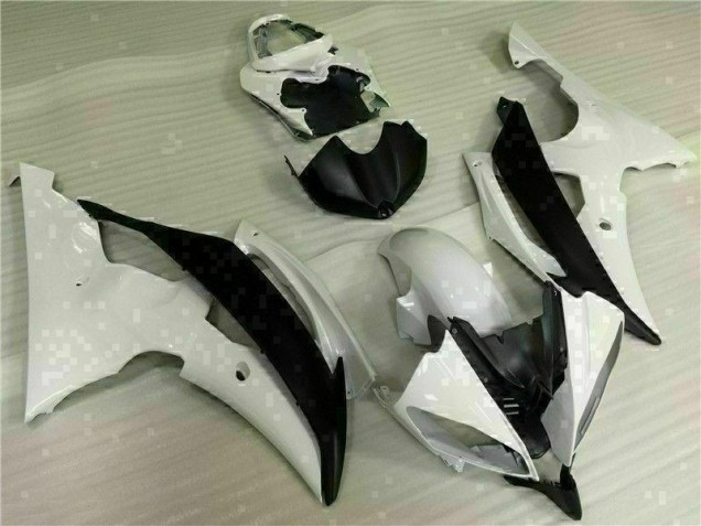 ABS 2008-2016 White Black Yamaha YZF R6 Motorcycle Fairings Kit UK
