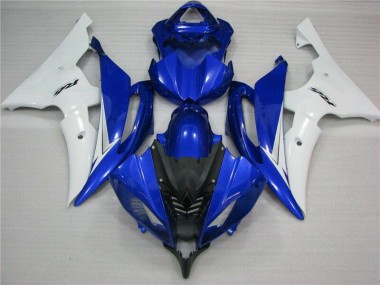 ABS 2008-2016 Blue White Black Yamaha YZF R6 Bike Fairings UK