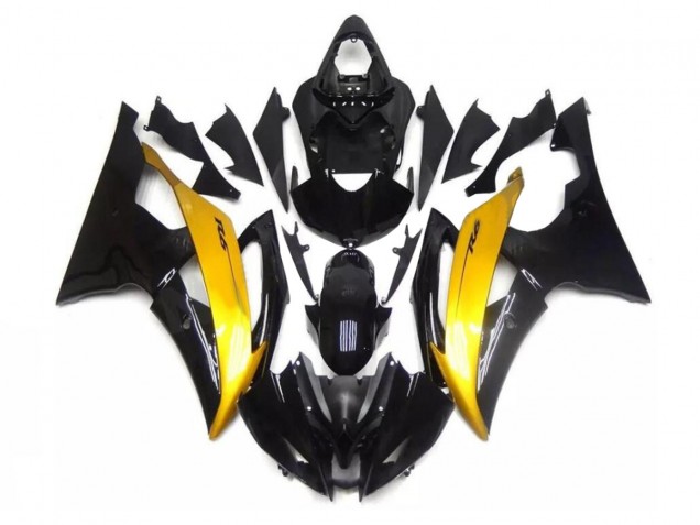 ABS 2008-2016 Black Gold Yamaha YZF R6 Motorcycle Fairing Kits UK ABS 2008-2016 Black Gold Yamaha YZF R6 Motorcycle Fairing Kits UK