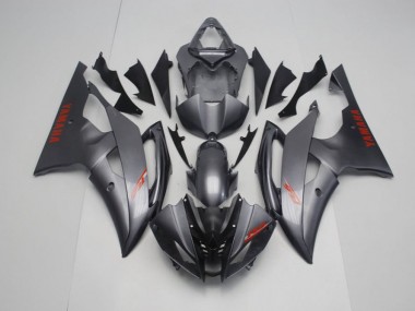 ABS 2008-2016 Matte Black Grey Yamaha YZF R6 Motorcycle Fairings Kit UK