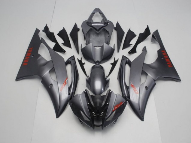 ABS 2008-2016 Matte Black Grey Yamaha YZF R6 Motorcycle Fairings Kit UK ABS 2008-2016 Matte Black Grey Yamaha YZF R6 Motorcycle Fairings Kit UK