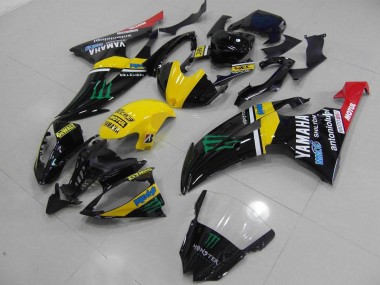 ABS 2008-2016 Yellow Monster Yamaha YZF R6 Bike Fairings UK